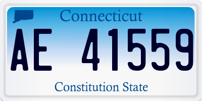 CT license plate AE41559