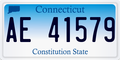 CT license plate AE41579