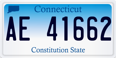 CT license plate AE41662
