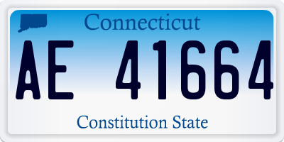 CT license plate AE41664