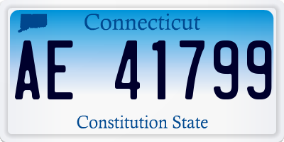 CT license plate AE41799