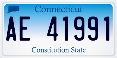 CT license plate AE41991