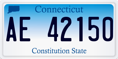 CT license plate AE42150