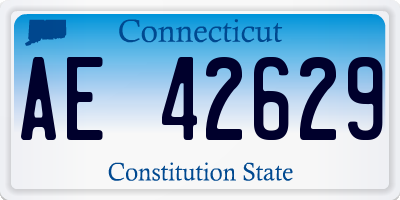 CT license plate AE42629