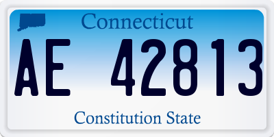 CT license plate AE42813