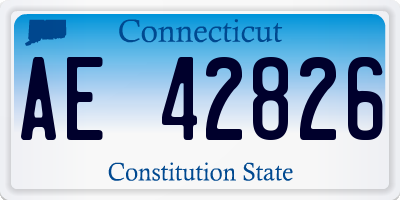 CT license plate AE42826