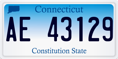 CT license plate AE43129