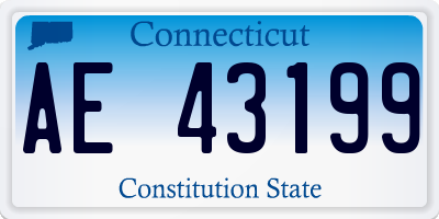 CT license plate AE43199