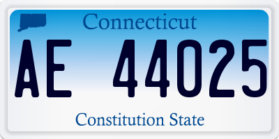 CT license plate AE44025