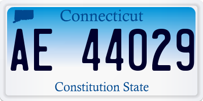 CT license plate AE44029