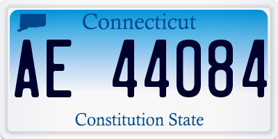 CT license plate AE44084