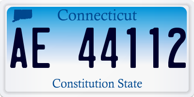 CT license plate AE44112
