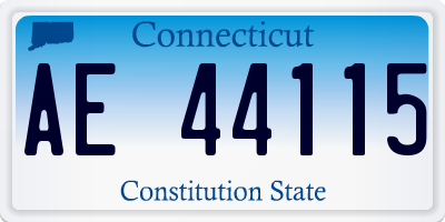 CT license plate AE44115