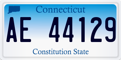 CT license plate AE44129