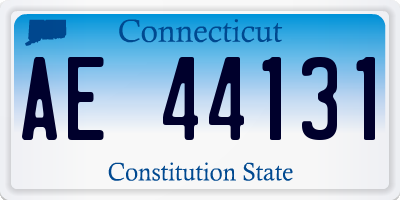 CT license plate AE44131