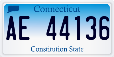 CT license plate AE44136