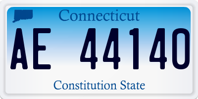 CT license plate AE44140