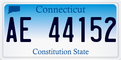 CT license plate AE44152