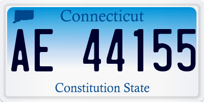 CT license plate AE44155