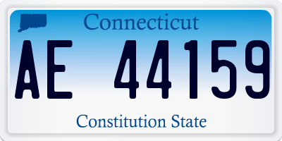 CT license plate AE44159