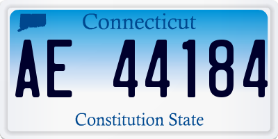 CT license plate AE44184