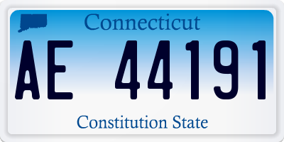 CT license plate AE44191