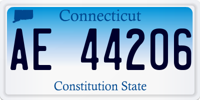 CT license plate AE44206