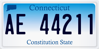 CT license plate AE44211