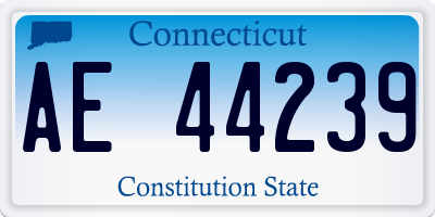 CT license plate AE44239