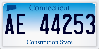 CT license plate AE44253