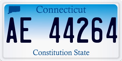 CT license plate AE44264