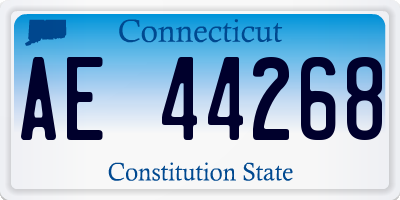 CT license plate AE44268