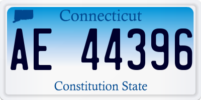 CT license plate AE44396