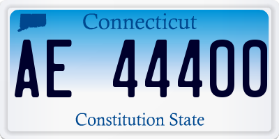 CT license plate AE44400