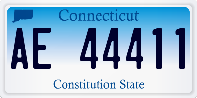 CT license plate AE44411