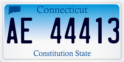 CT license plate AE44413