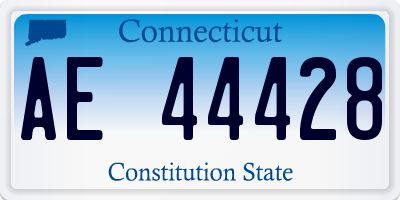 CT license plate AE44428