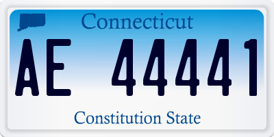 CT license plate AE44441