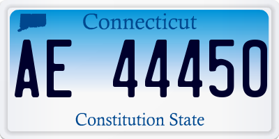 CT license plate AE44450