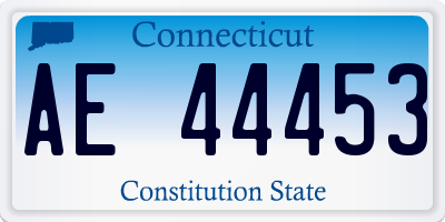 CT license plate AE44453