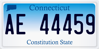CT license plate AE44459