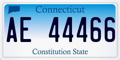 CT license plate AE44466