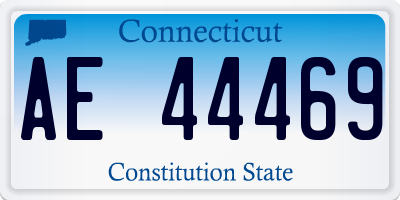 CT license plate AE44469