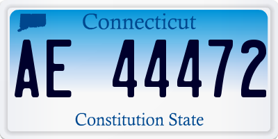 CT license plate AE44472
