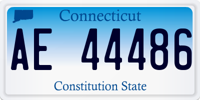 CT license plate AE44486