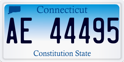 CT license plate AE44495