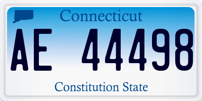 CT license plate AE44498