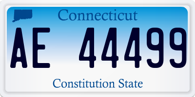 CT license plate AE44499