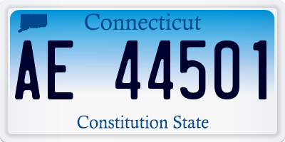 CT license plate AE44501