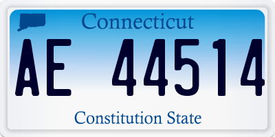 CT license plate AE44514